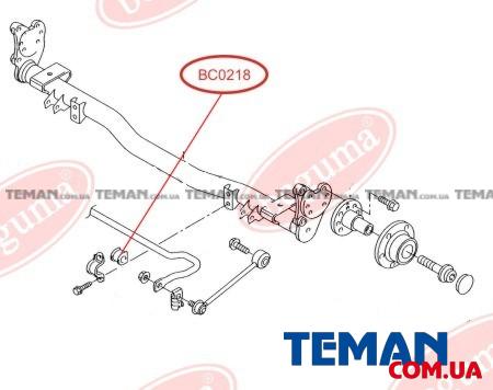  Купить Подушка заднего стабилизатора 19мм VW CADDY  04-10BCGUMA BC0218   