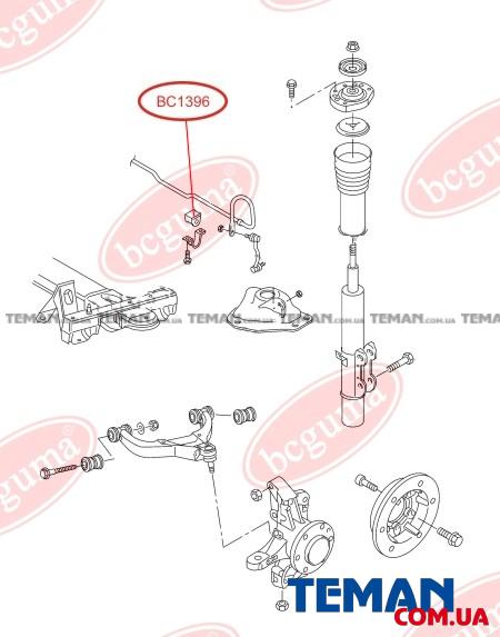  Купить Подушка стабилизатораBCGUMA BC1396   