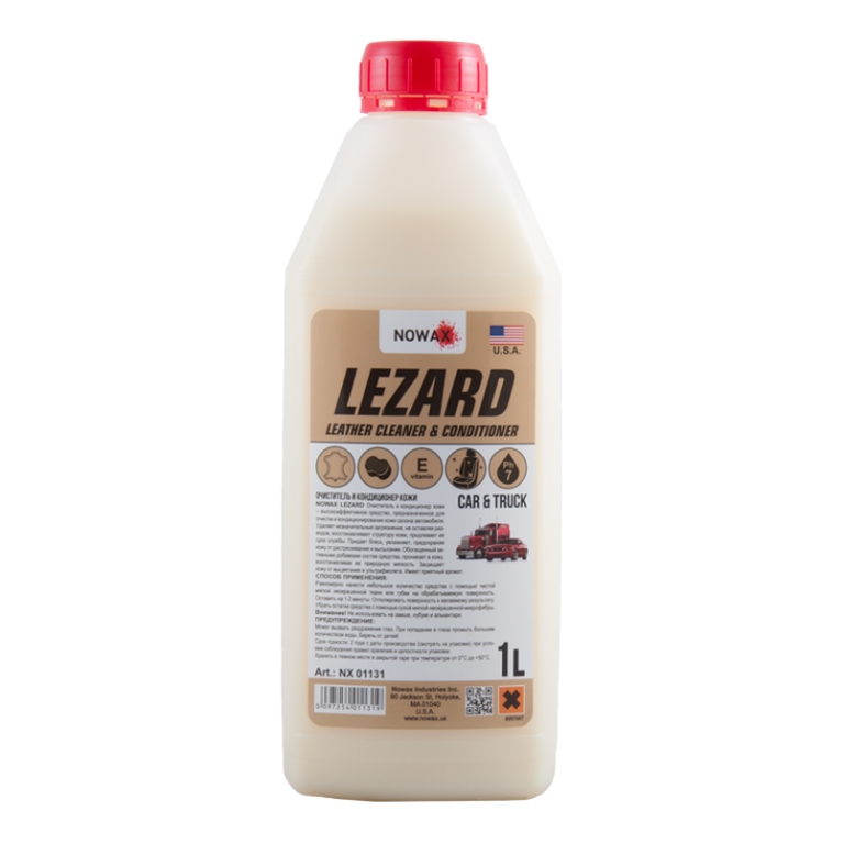  Купить Очиститель и кондиционер кожи LEZARD, 1лNOWAX nx01131   
