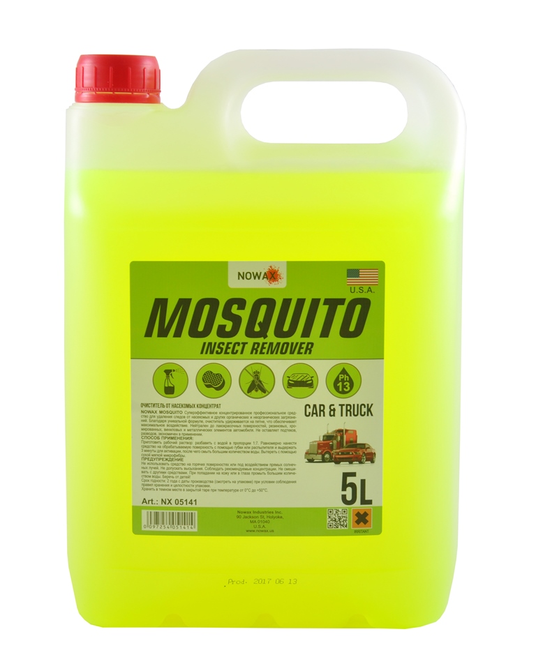  Купить Очиститель от насекомых MOSQUITO, 5л.NOWAX nx05141   