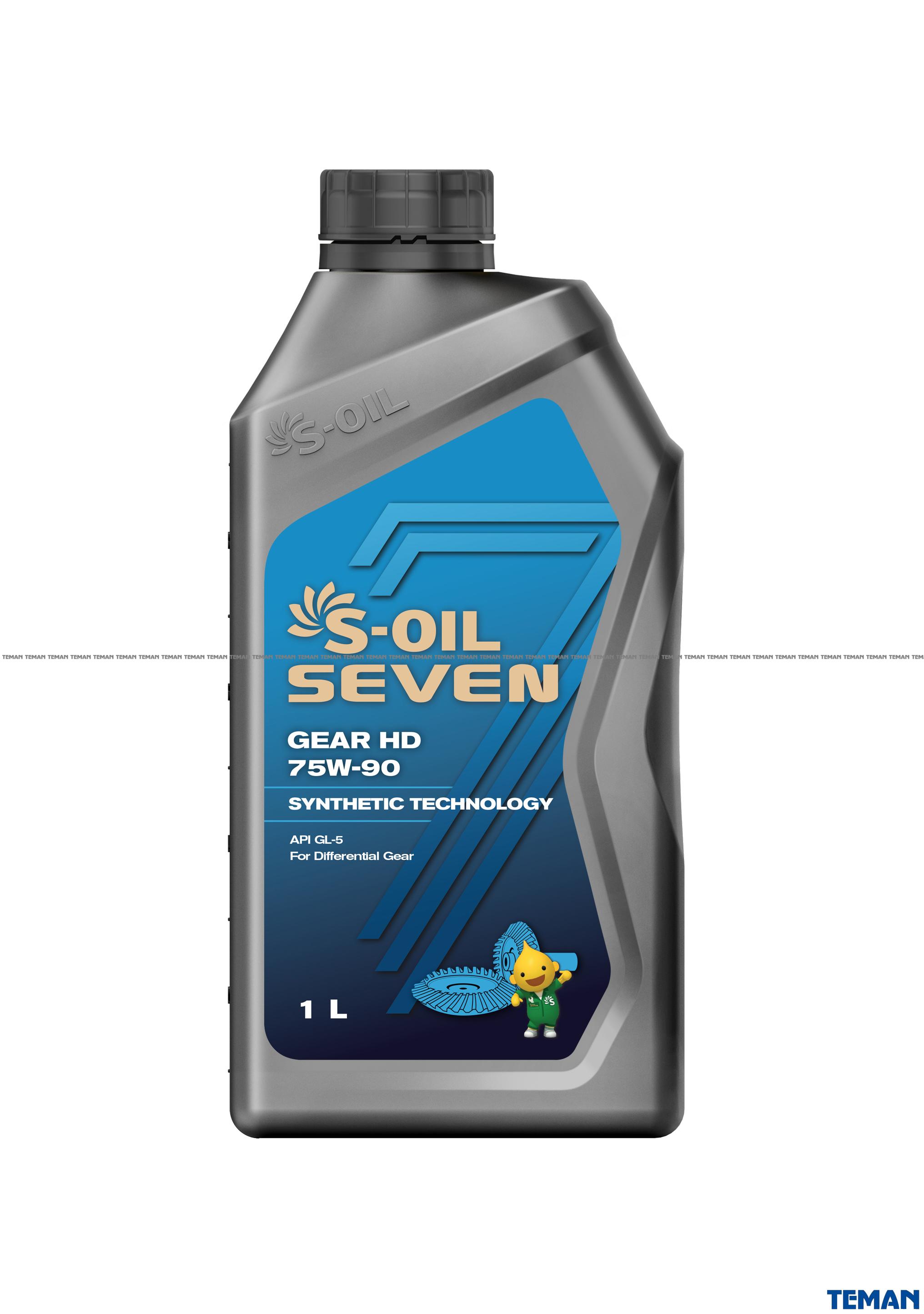  Купить Трансмиссионное синтетическое масло SEVEN GEAR HD 75W-90 1лS-OIL SGHD75901   