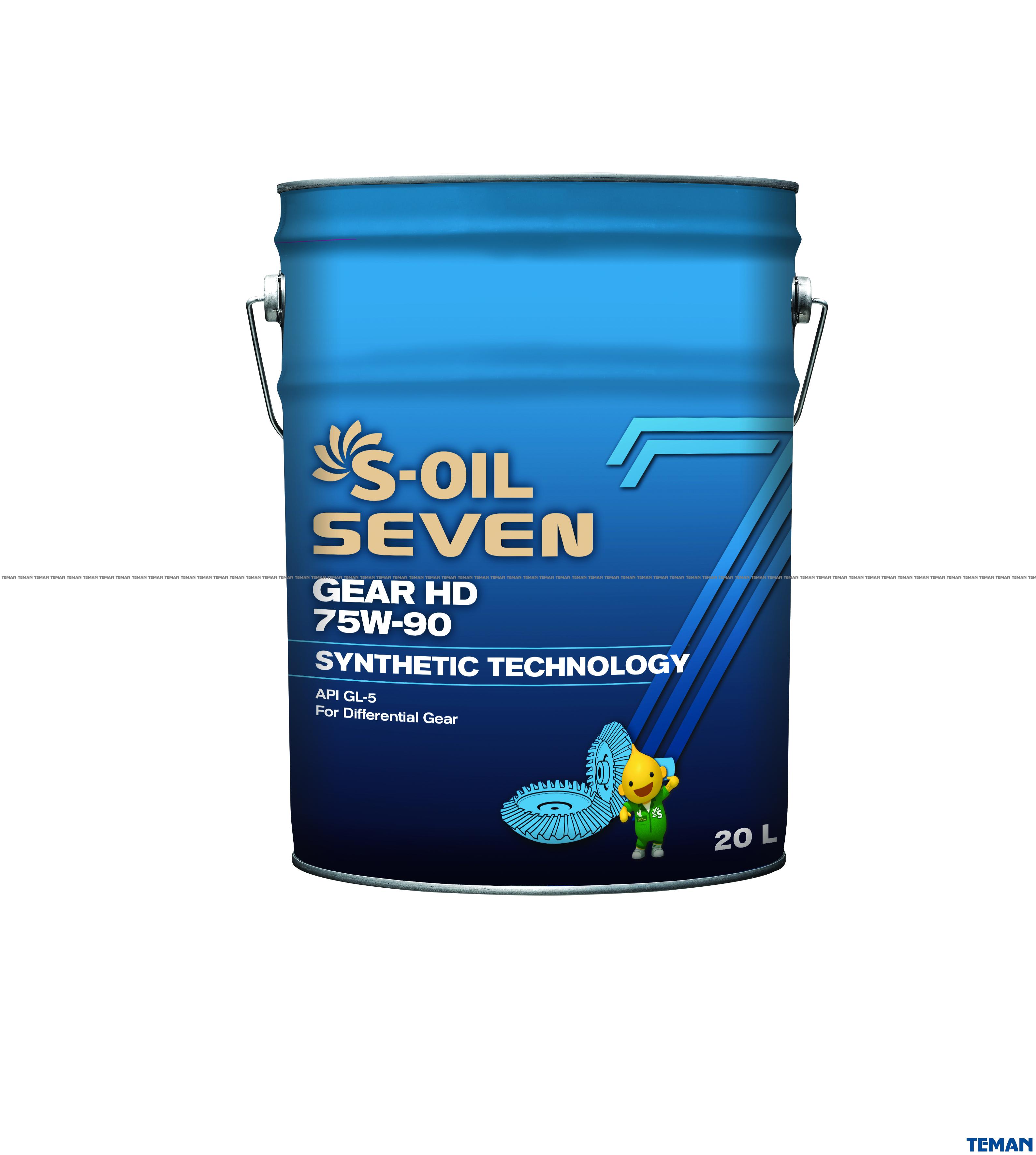  Купить Трансмиссионное масло S-OIL SEVEN GEAR HD 75W90 20лS-OIL SGHD759020   