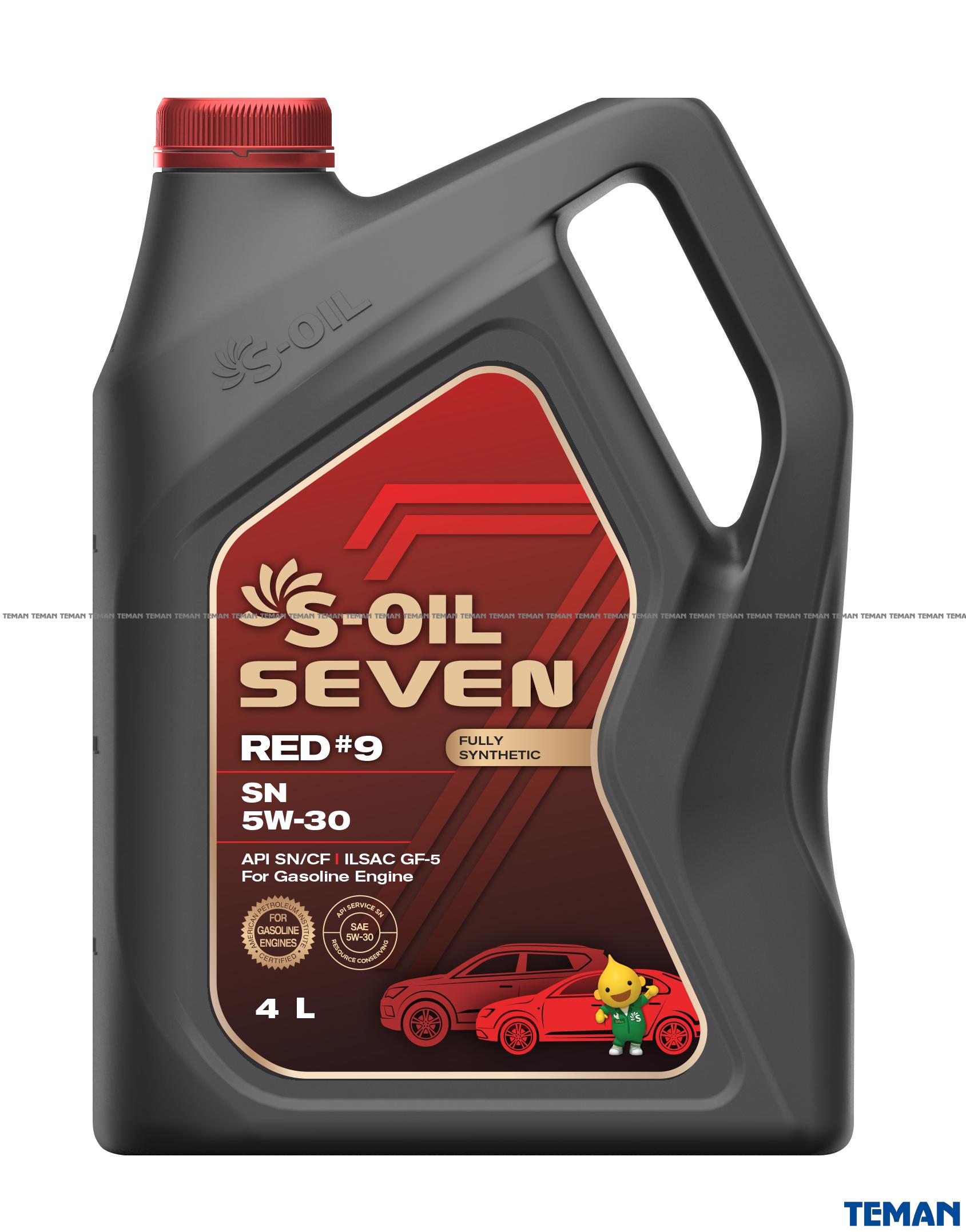  S-OIL 7 RED #9 SN 5W-30 4л Моторное масло 7 RED #9 SN 5W-30 4л купить в официальном магазине S-OIL в Украине - ТЕМАН в Харькове, Ростов-на-Дону Код S-OIL SNR5304