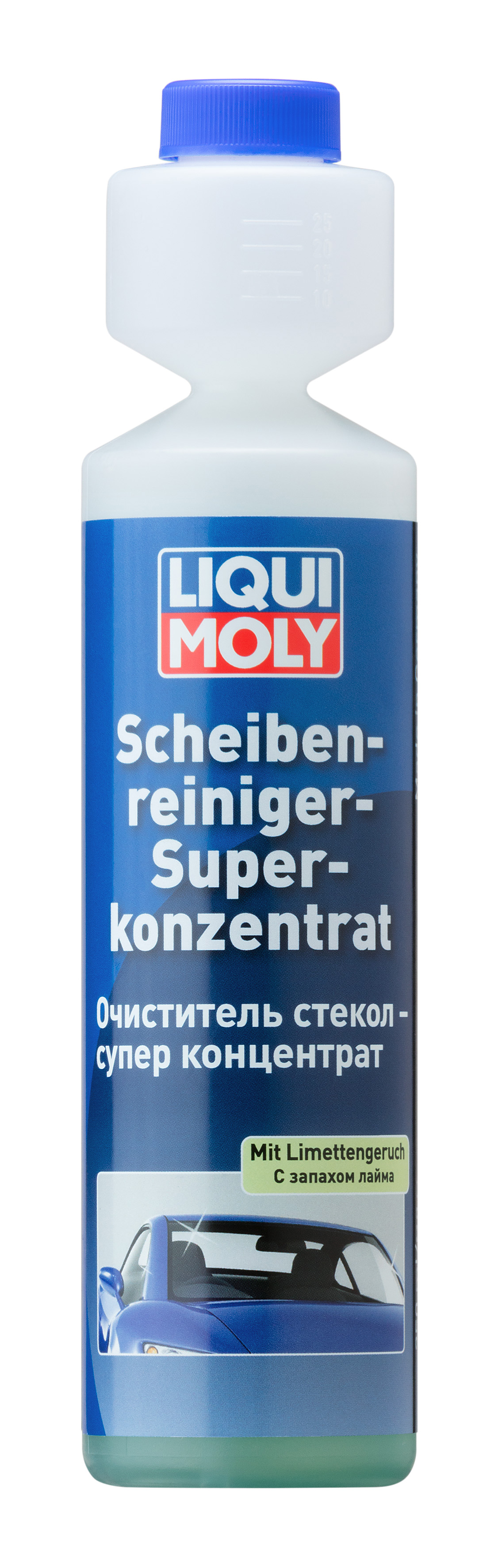  Купить Очиститель стекол суперконцентрат Scheiben-Reiniger-Super Konzentrat 1:100 лайм , 0,25лLIQUI MOLY 2385   