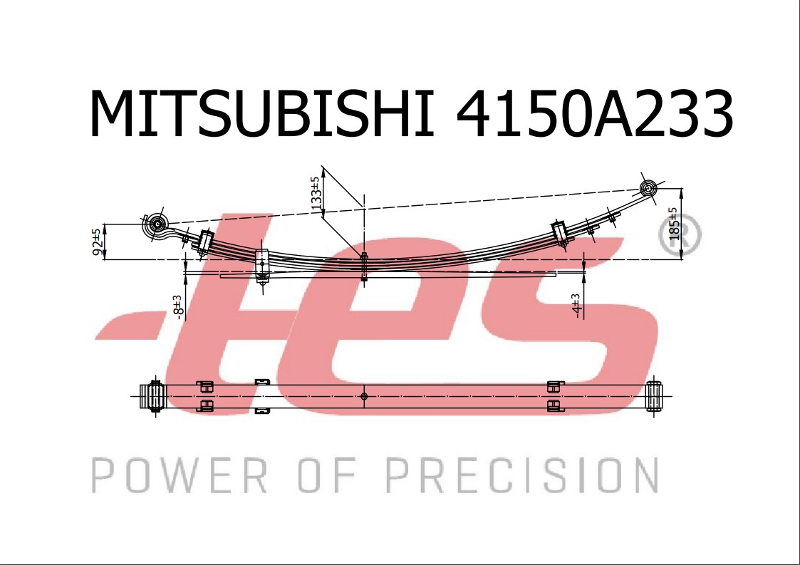  Купить Рессора задняя Mitsubishi L200 2.4D/2.5DI-DTES 4150a2330019zt   