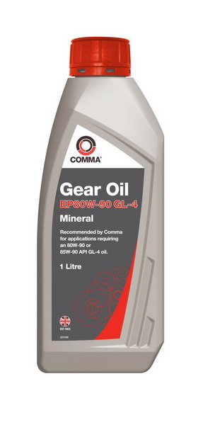  Купити Олива трансмісійна мінеральна Gear Oil EP80W-90 GL4  1лCOMMA GO41L   
