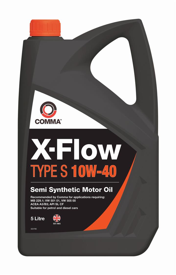  Купить Масло моторное полусинтетическое Comma 'X-Flow Type S 10W-40', 5лCOMMA XFS5L   