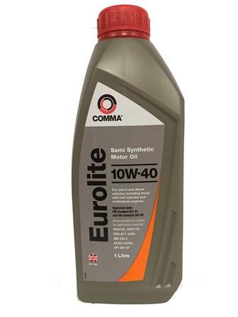  Купить Масло моторное полусинтетическое 'Eurolite 10W-40', 1лCOMMA EUL1L   