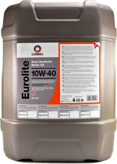  Купить Масло моторное полусинтетическое 'Eurolite 10W-40', 20лCOMMA EUL20L   