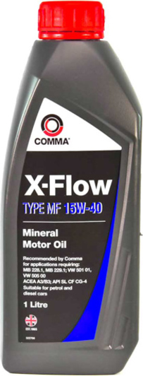  Купить Масло моторное минеральное 'X-Flow Type MF 15W-40', 1лCOMMA XFMF1L   