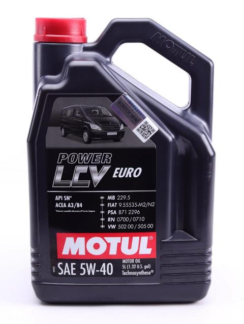  Купить Моторное масло Power LCV Euro 5W-40 5лMOTUL 872251   