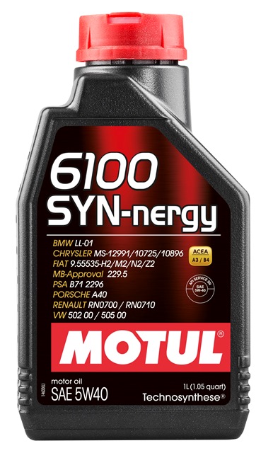  Купить Моторное масло 6100 Syn-nergy  5W-40 1лMOTUL 368311   