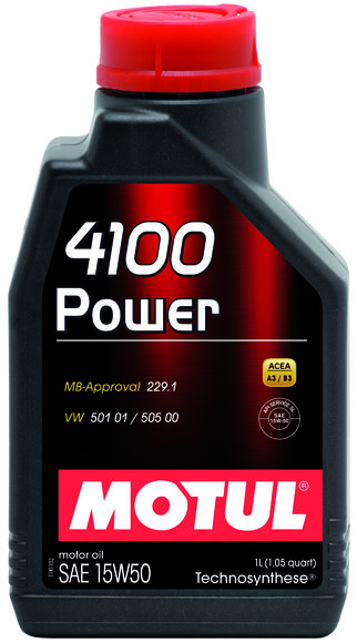  Купить Полусинтетическое масло моторное  4100 Power 15W-50, 1 лMOTUL 386201   