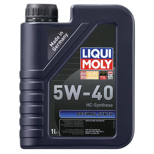  Купить НС-синтетическое моторное масло Optimal Synth 5W-40 1лLIQUI MOLY 3925   