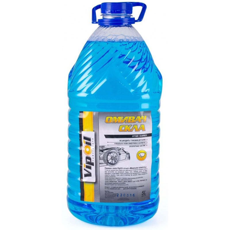  Купить Жидкость стеклоомывателя летняя Морская свежесть 5лVIP OIL 0218044   