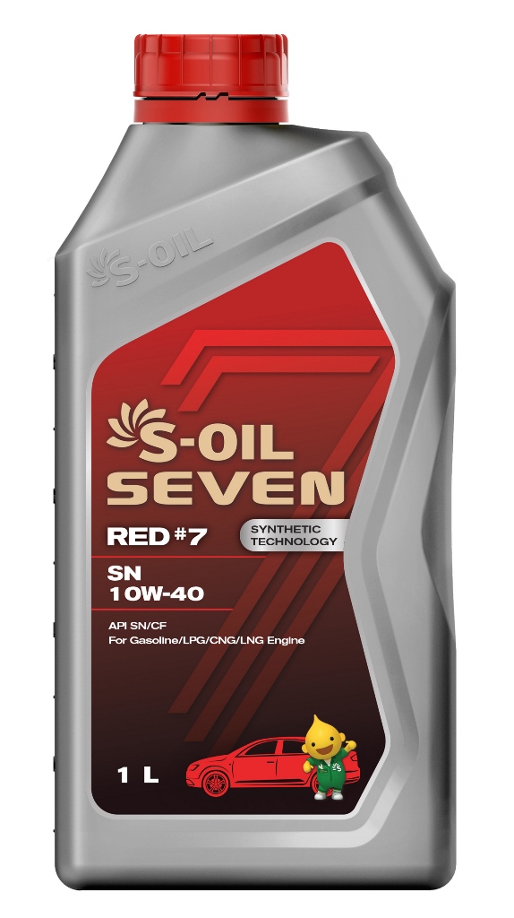  Купить Моторное масло S-Oil SEVEN RED #5 SL 10W-40 полусинтетическое универсальное 1лS-OIL SRSL10401   