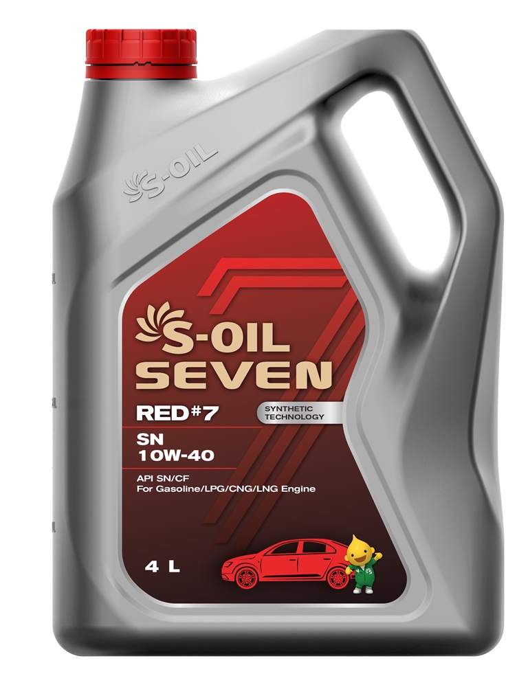  Купить Моторное масло S-OIL SEVEN RED #7 SN 10W-40  4лS-OIL SRSN10404   