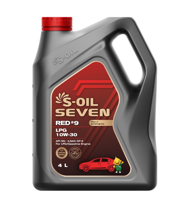  Купить Моторное масло S-Oil 7 RED #9 LPG 10W-30 4лS-OIL SNLPG10304   