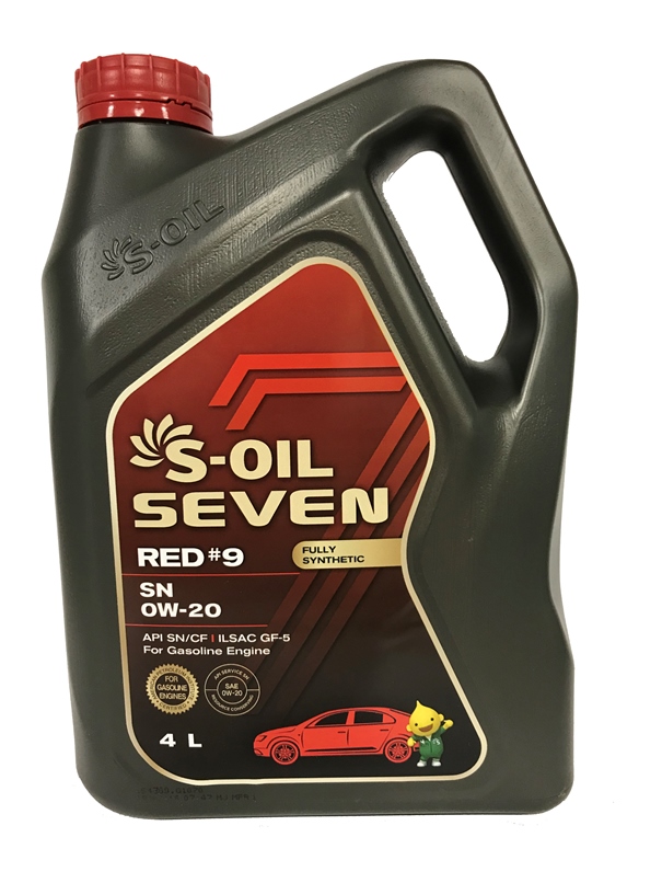  Купить Моторное масло S-Oil 7 RED #9 SN 0W-20 4лS-OIL snr0204   