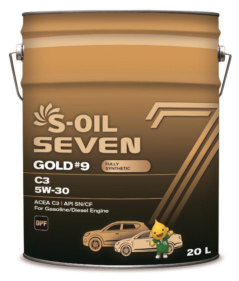  Купить Моторное масло S-Oil 7 GOLD #9 C3 5W-30 20лS-OIL SNG53020   