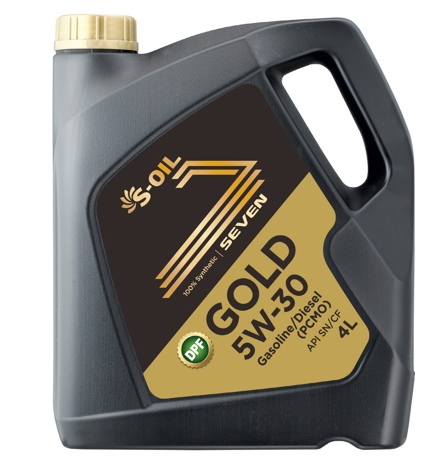  Купить Синтетическое  моторное масло S-Oil SEVEN GOLD 5W-30, 4 лS-OIL SEVENGOLD5W304   