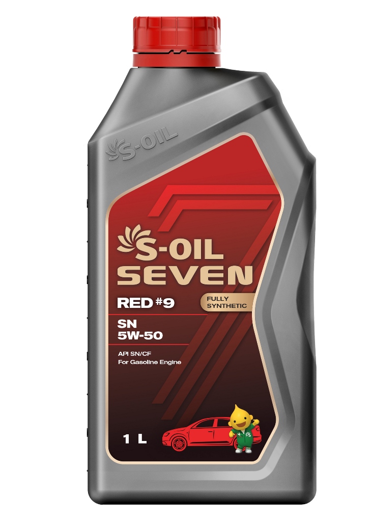  Купить Моторное масло S-Oil 7 RED #9 SN 5W-50 1лS-OIL SNR5501   