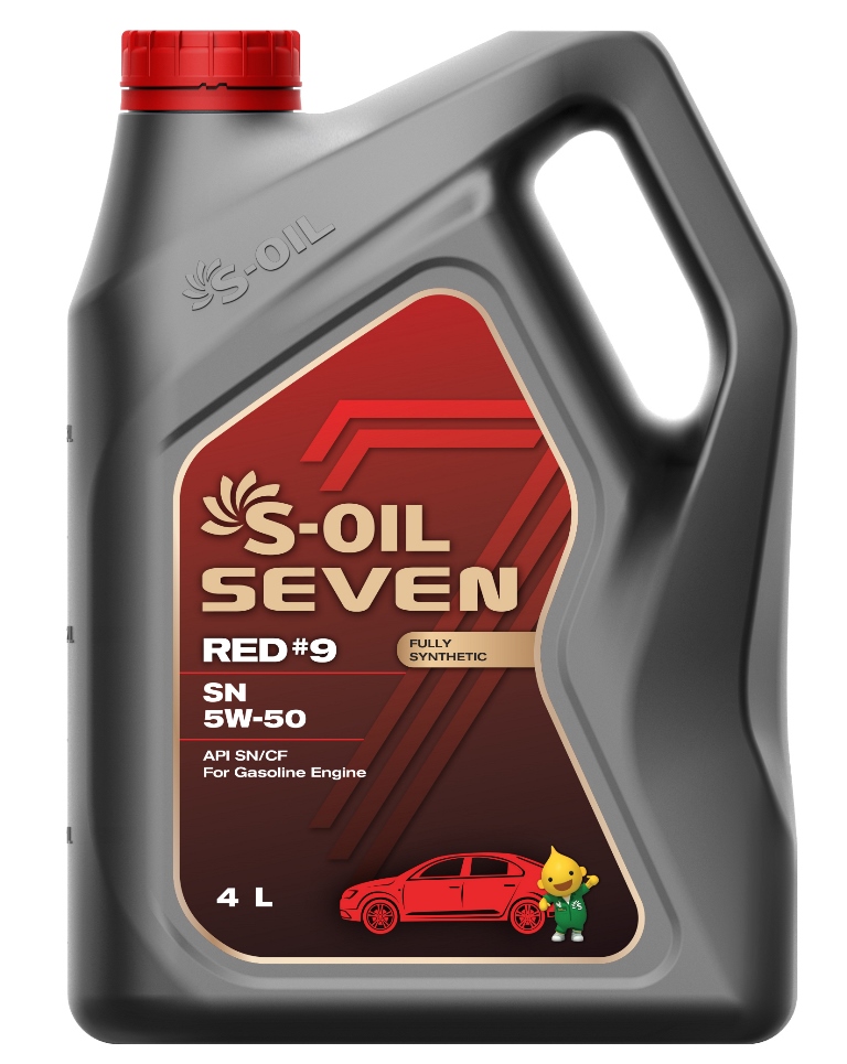  Купить Моторное масло S-Oil 7 RED #9 SN 5W-50 4лS-OIL SNR5504   