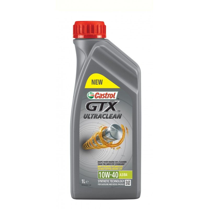  Купить Полусинтетическое моторное масло Castrol GTX 10W-40 A3/B4, 1лCASTROL GTX10W40A3B41L   