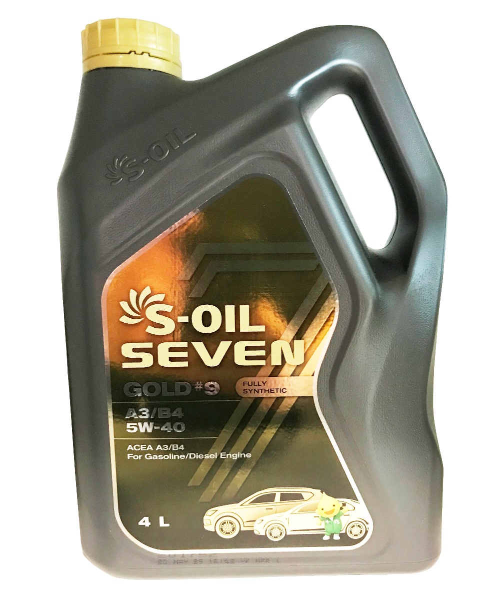  Купити Олива моторна S-Oil 7 GOLD #9 A3/B4 5W-40 4лS-OIL sgrv5404   