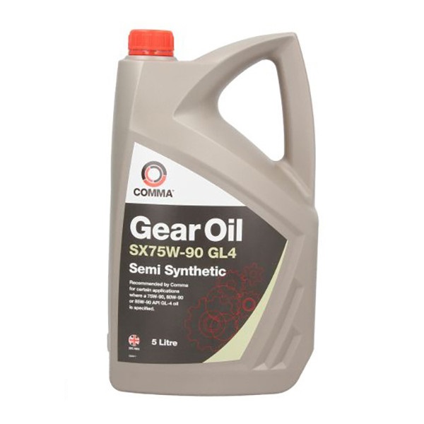  Купить Масло трансмиссионное полусинтетическое 'Gear Oil GL4 75W-90', 5лCOMMA sxgl45l   