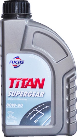  Купить Трансмиссионное масло TITAN SUPERGEAR 80W-90 1лFUCHS TITANSUPERGEAR80W901L   