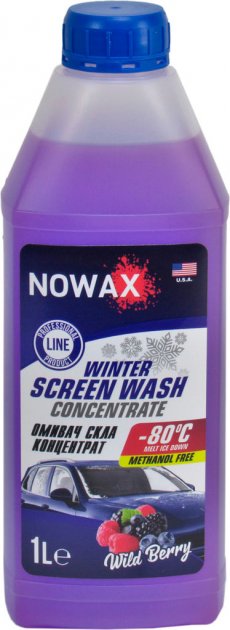  Купить Омыватель стекла зимний  концентрат -80 Winter Screen Wash 1л.NOWAX nx01172   