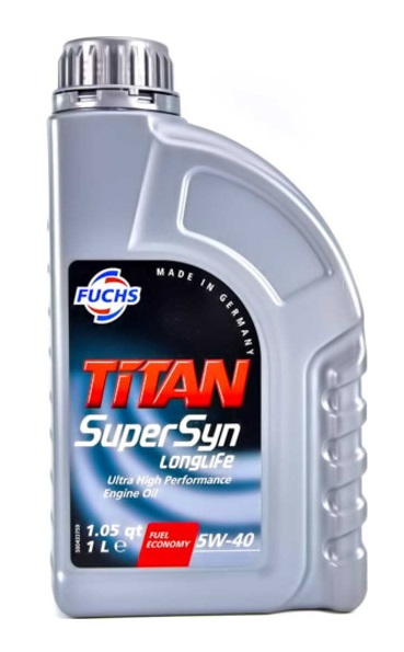  Купить Моторное масло TITAN Supersyn LONGLIFE 5W-40 1лFUCHS TITANSUPERSYNLL5W401L   