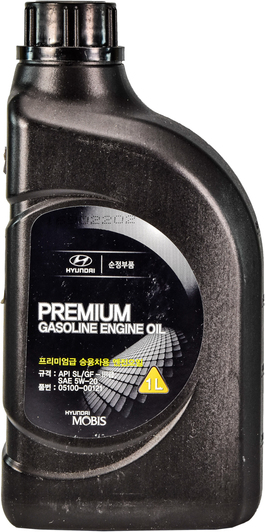  Купить Моторное масло Hyundai Premium Gasoline 5W-20 полусинтетическое, 1 л HYUNDAI KIA 0510000121   