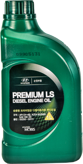  Купить Моторное масло Hyundai Premium LS Diesel 5W-30 полусинтетическое, 1 л HYUNDAI KIA 0520000111   