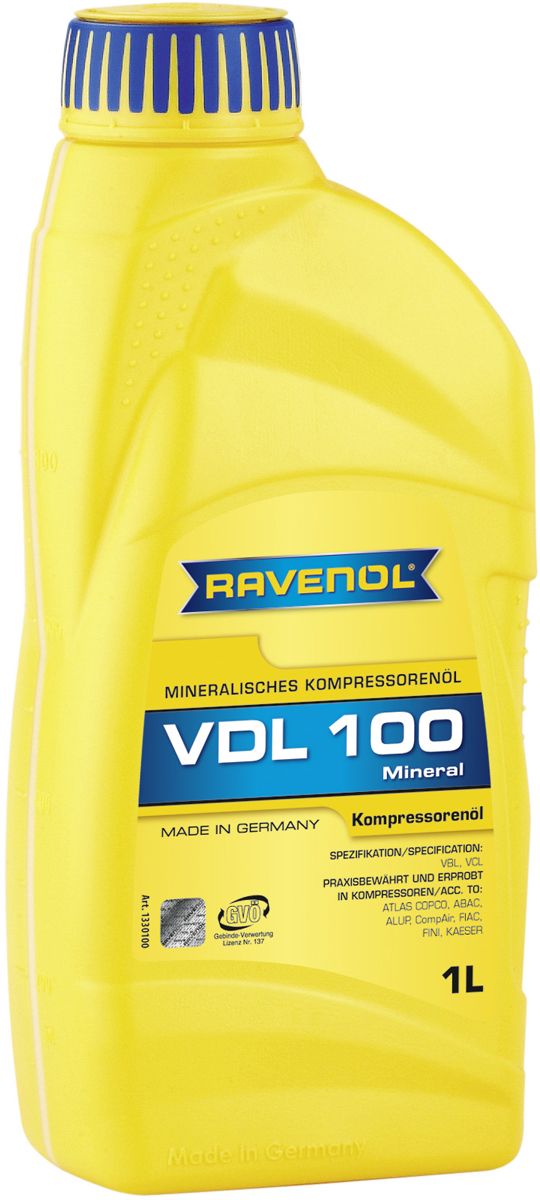  Купить Компрессорное масло RAVENOL Kompressoren Oel VDL 100 1лRAVENOL 1330100001   
