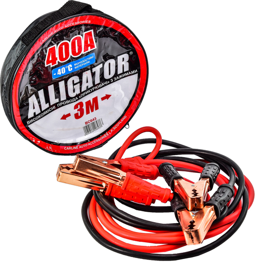  Купить Пусковые провода ALLIGATOR 400A 3мCARLIFE BC643   