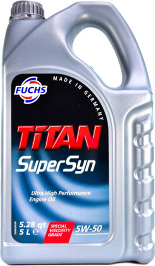  Купить Моторное масло TITAN SUPERSYN 5W-50 5лFUCHS TITANSUPERSYN5W505L   