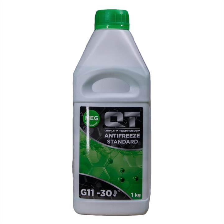  Купить Антифриз QT MEG STANDARD -30 G11 GREEN 1кгQT-oil qt552301   