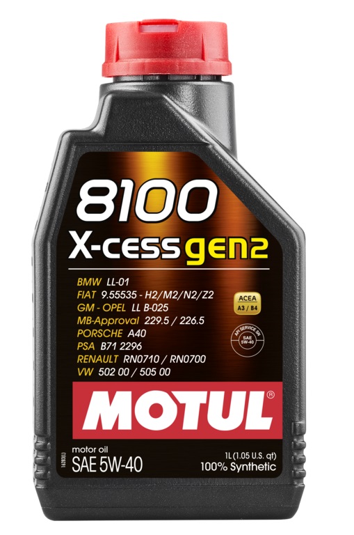  Купить Синтетическое моторное масло Motul 8100 X-cess SAE 5W40, 1 лMOTUL 368201   