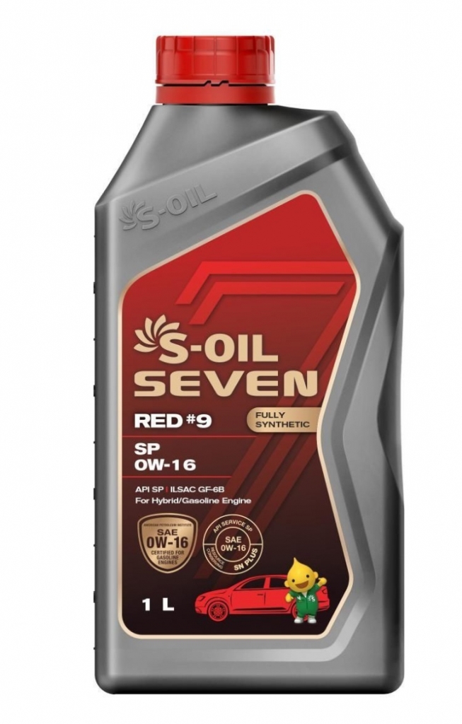  Купить Моторное масло S-OIL 7 RED #9 SP 0W-16 1лS-OIL srsp0161   
