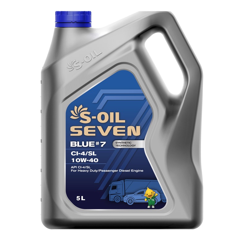  Купить Моторное масло S-OIL SEVEN BLUE#7 CI-4/SL 10W-40 5лS-OIL SBCI10405   