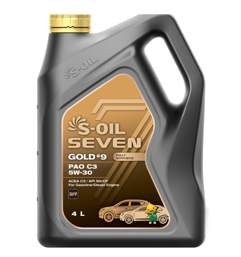  Купить Моторное масло S-OIL SEVEN GOLD #9 PAO C3 5W-30 4лS-OIL SGPAO5304   