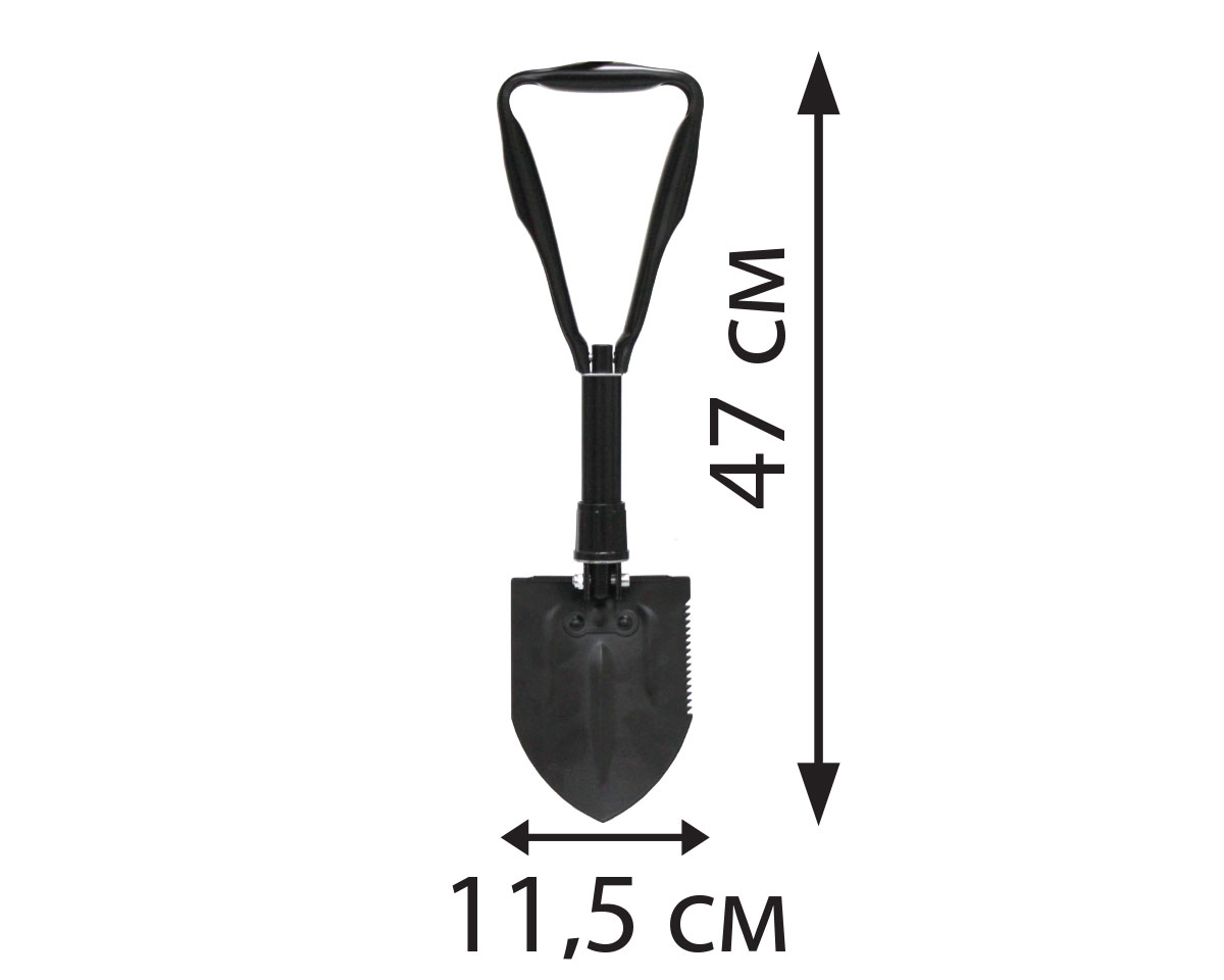  Купить Лопата туристическая складная + сумка (19-46 см)LAVITA 250604   