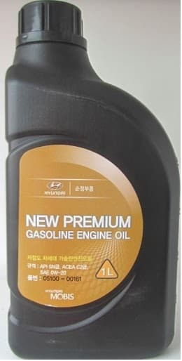  Купить New Premium Gasoline Oil 0W-20, 1л HYUNDAI KIA 0510000161   