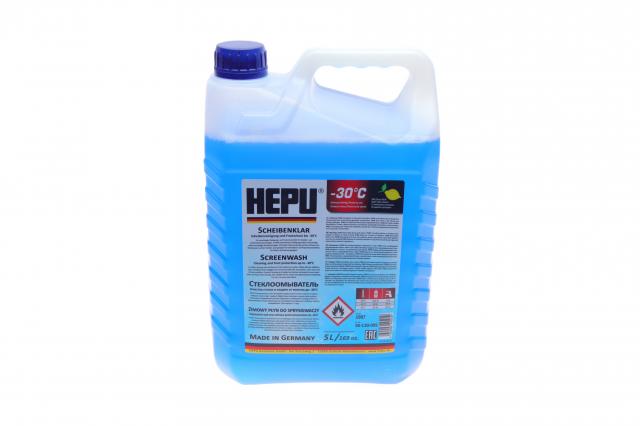  Купить Жидкость омывателя HEPU зима -30°C 5лHEPU skc30005   