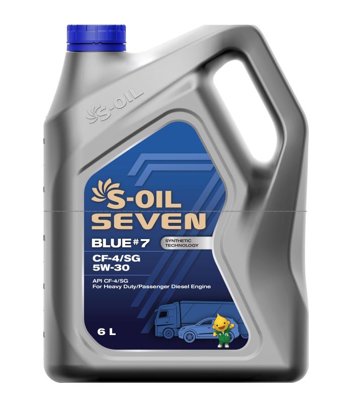  Купить S-OIL SEVEN BLUE#7  CF-4/SL 5W30 синтетическое, для дизельных двигателейS-OIL SBCF5306   