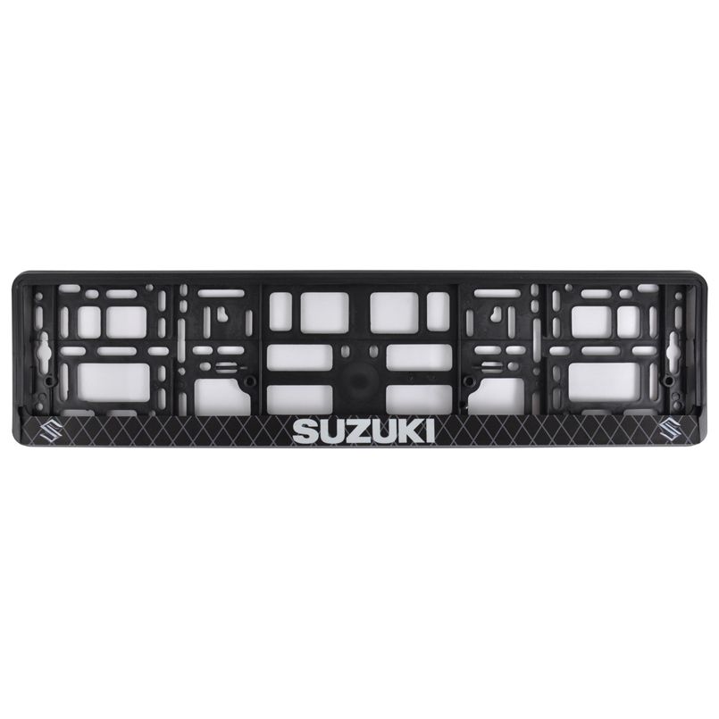  Купить Рамка под номер Suzuki бело-чернаяCARLIFE nh461   
