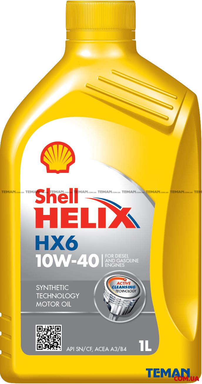  Купить Shell Helix HX6 10W-40SHELL HELIXHX610W401L   