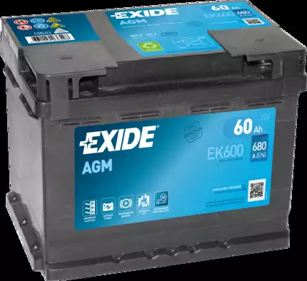 Аккумуляторная батарея EXIDE код EK600 купить на сайте  в  Харькове, Харьков